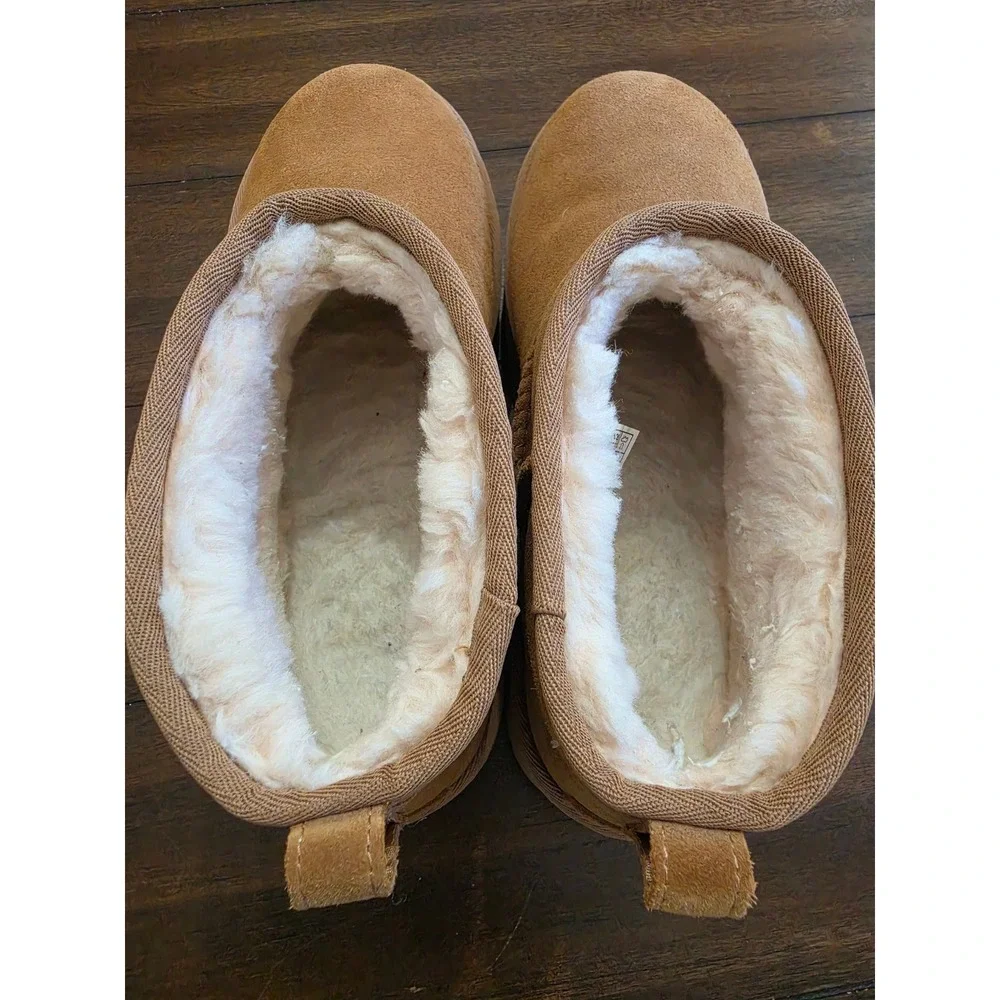 UGG Classic Ultra Mini Platform Boot Tan Suede Women's 11